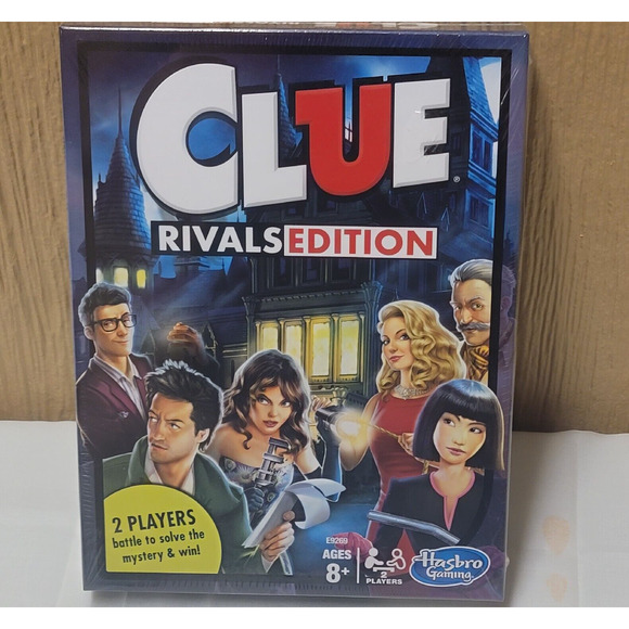 Clue Rivals Edition by Hasbro 2-6 Player Game Brand NIB Factory Sealed Yrs 8+ - Picture 1 of 4